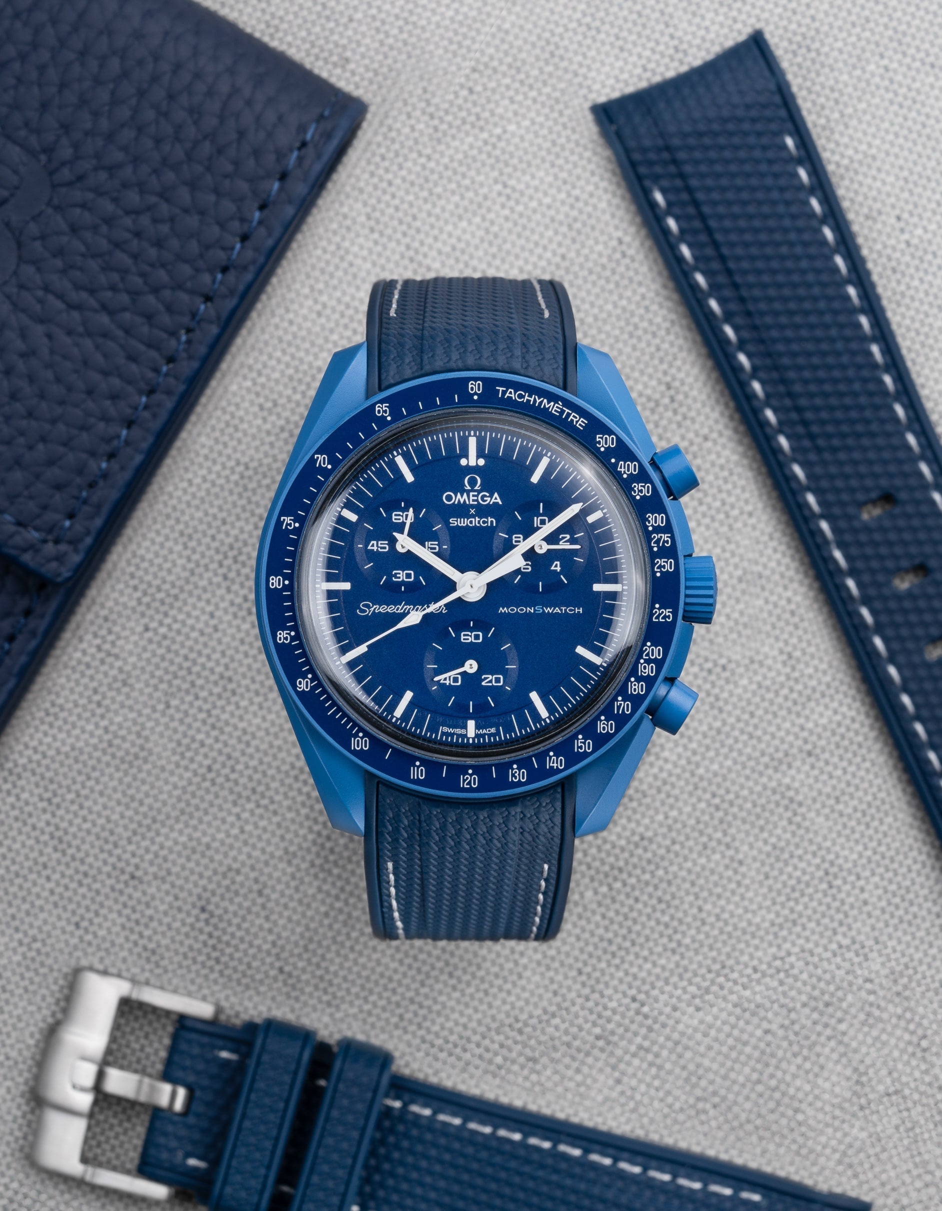 MoonSwatch Mission to Neptune (Rubber Strap)