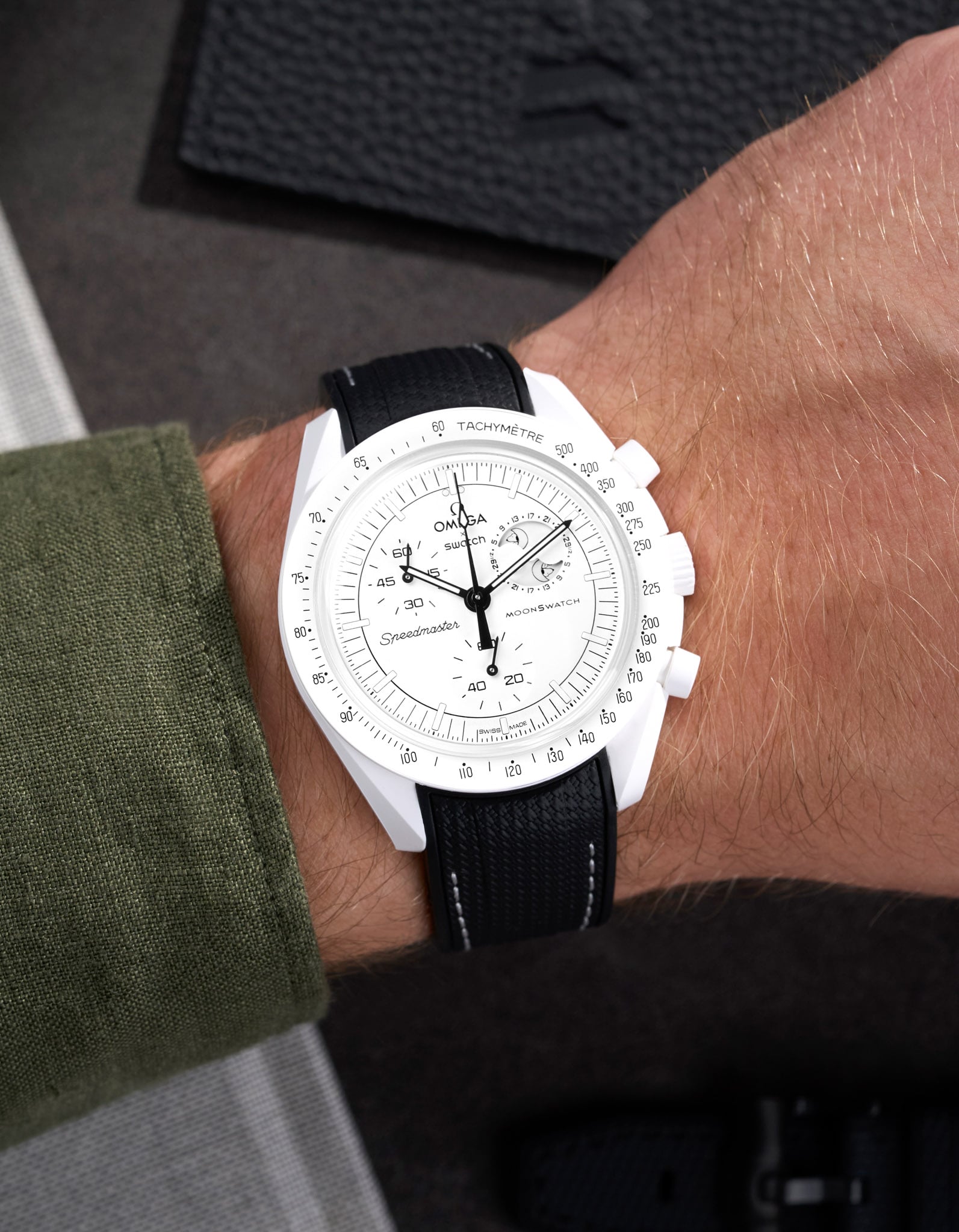 MoonSwatch Mission for Moon Phase (Rubber Strap)
