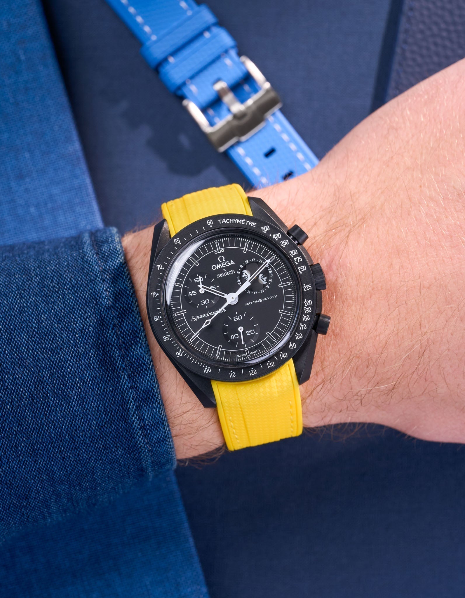 MoonSwatch Mission for The Moonphase - New Moon (Rubber Strap)