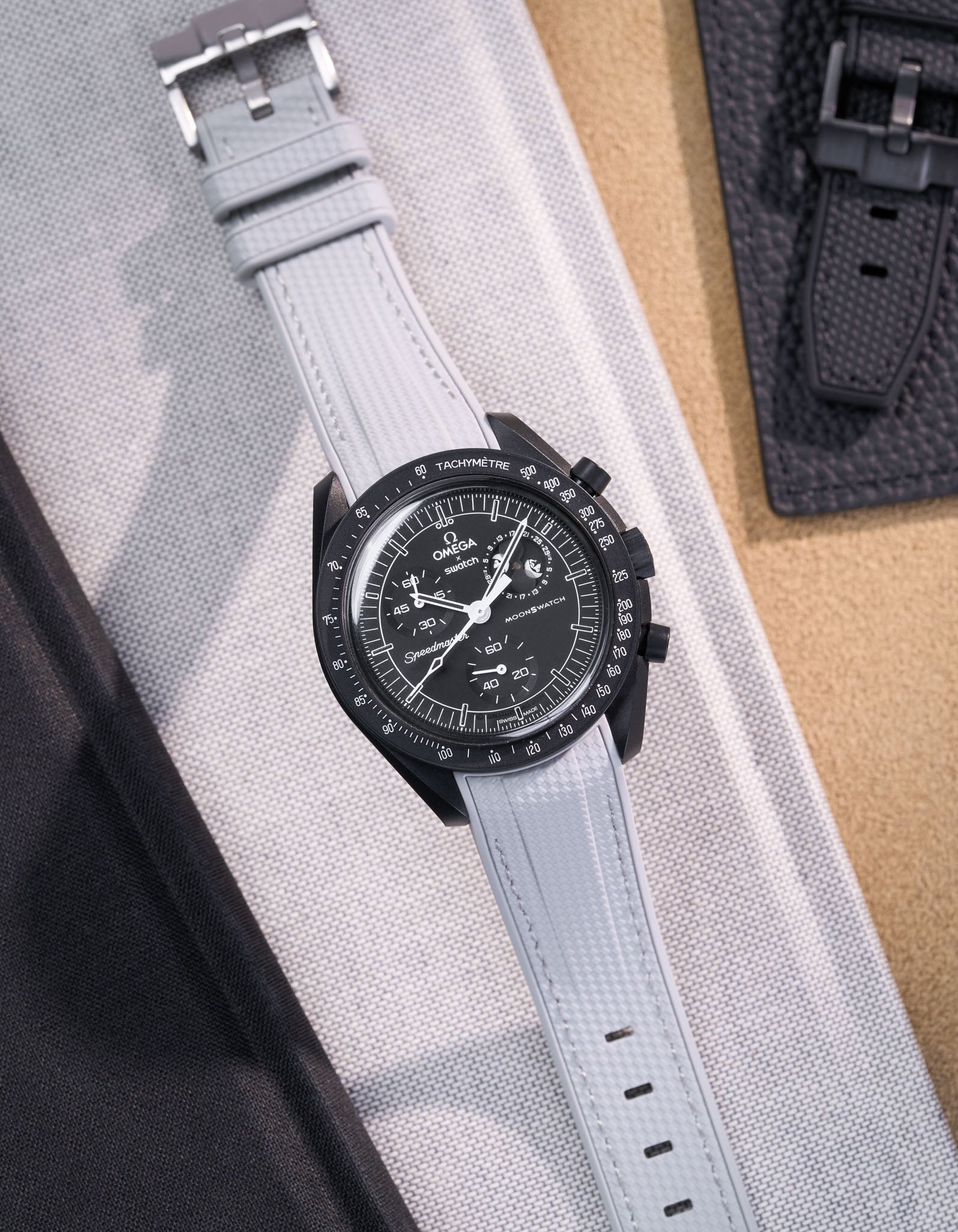 MoonSwatch Mission for The Moonphase - New Moon (Rubber Strap)