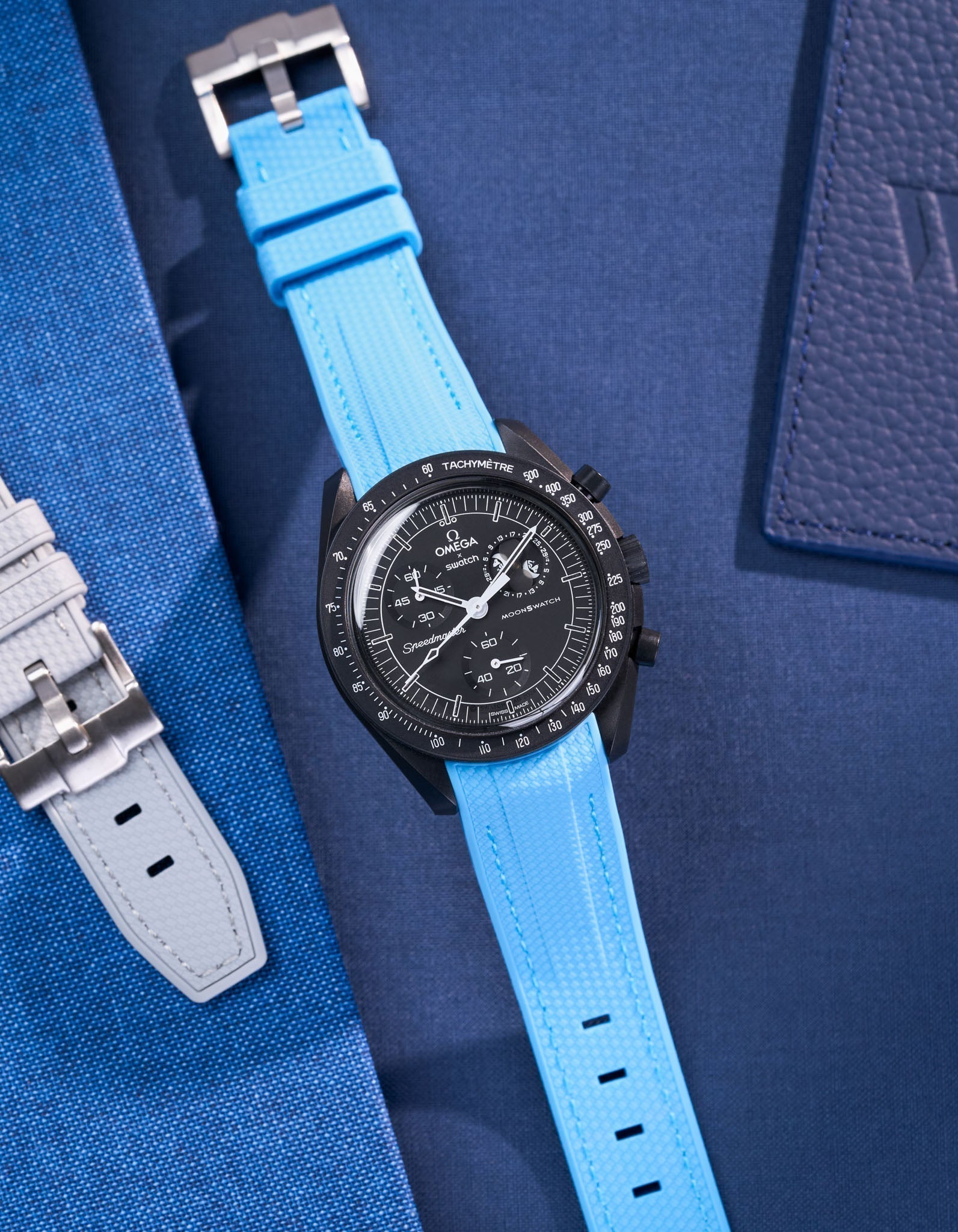 MoonSwatch Mission for The Moonphase - New Moon (Rubber Strap)