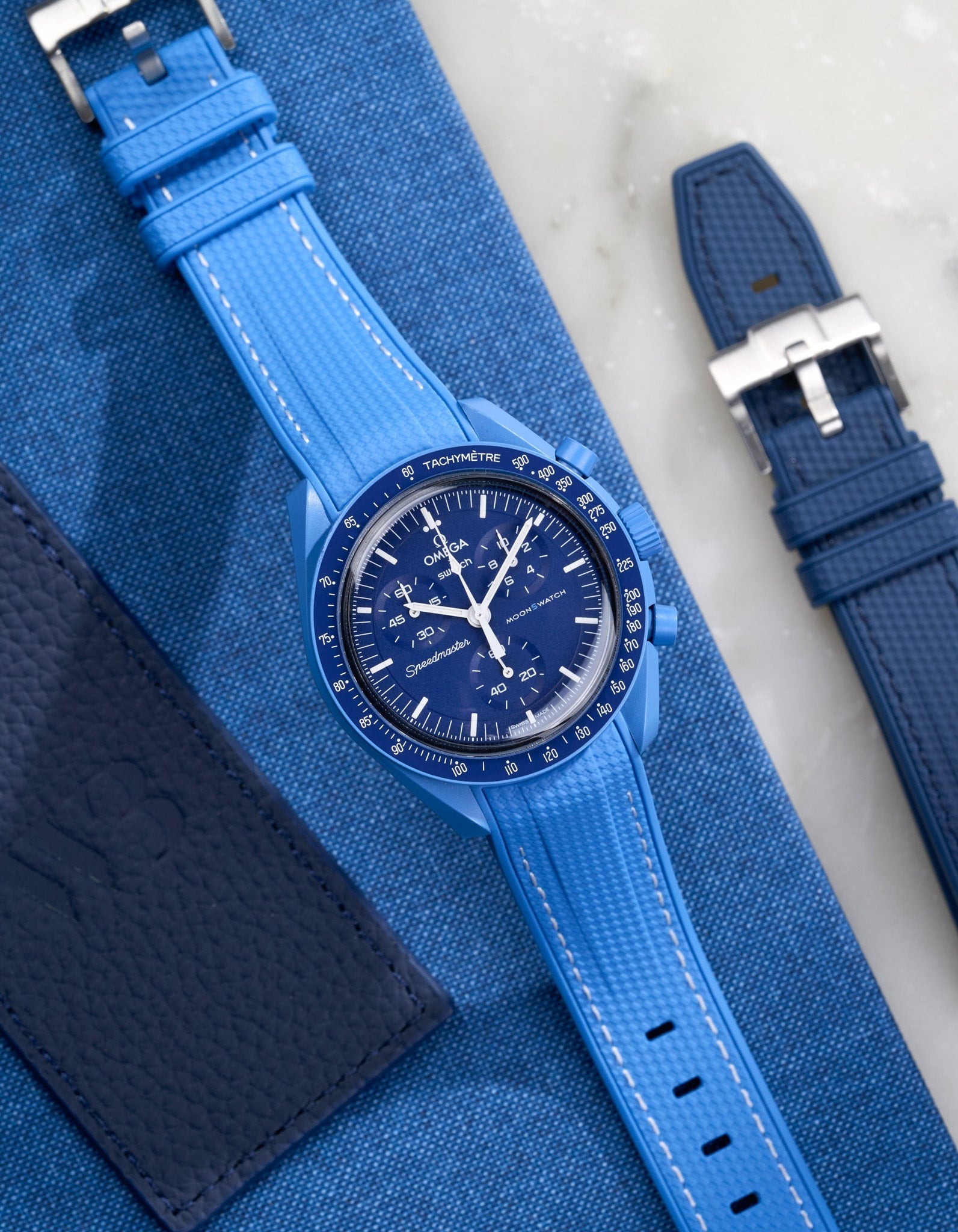 MoonSwatch Mission to Neptune (Rubber Strap)
