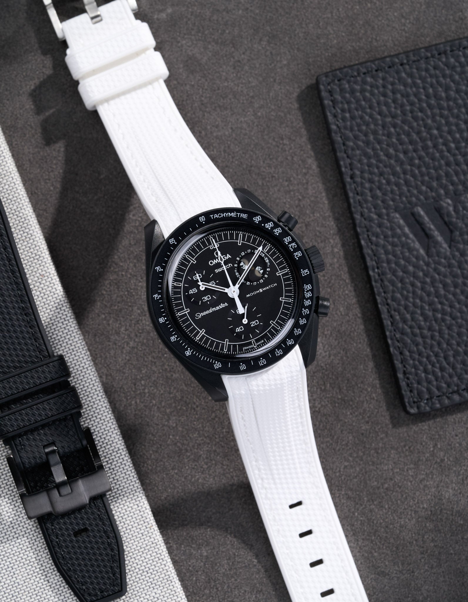 MoonSwatch Mission for The Moonphase - New Moon (Rubber Strap)