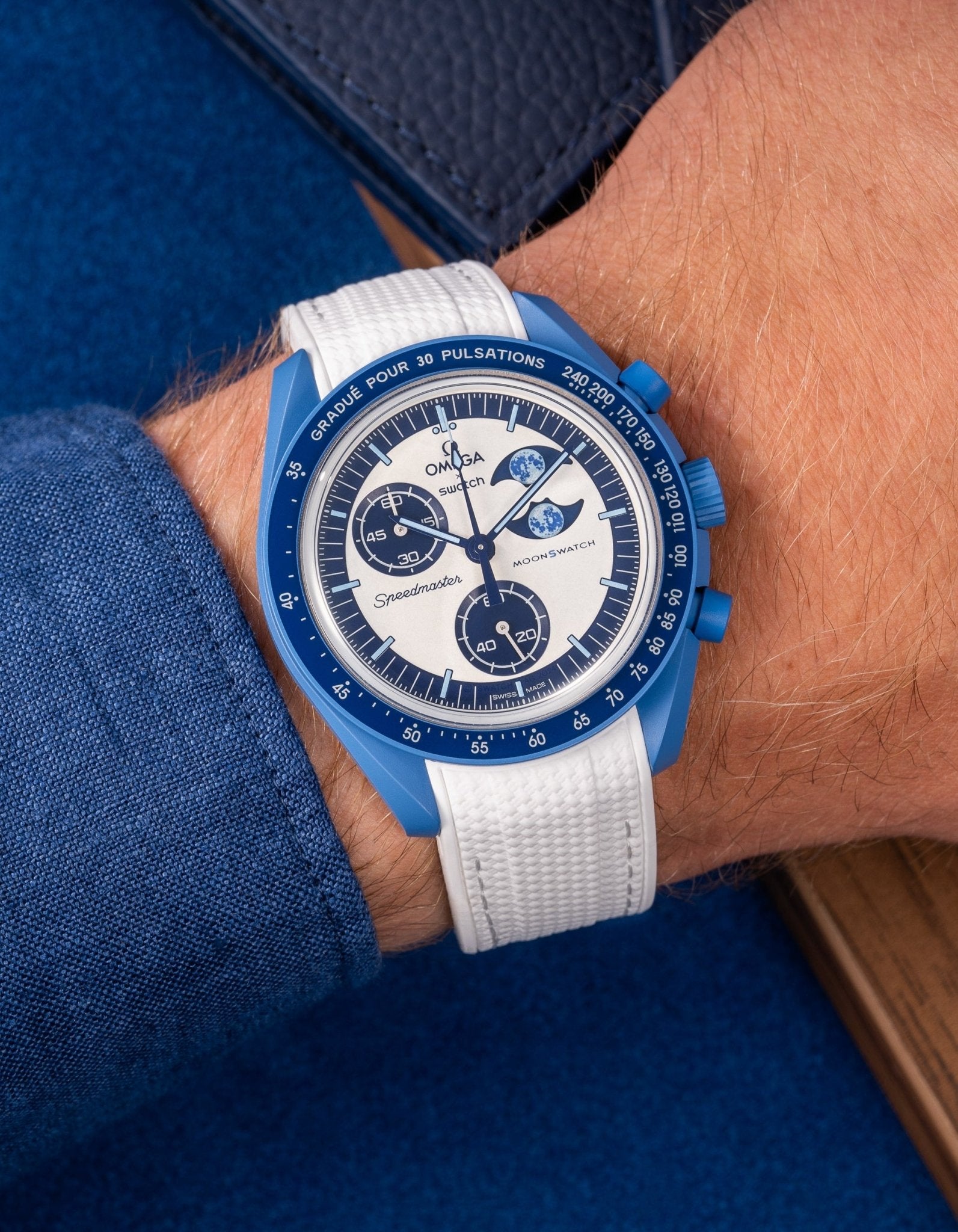 MoonSwatch Mission to the Super Blue Moon Phase (Rubber Strap)