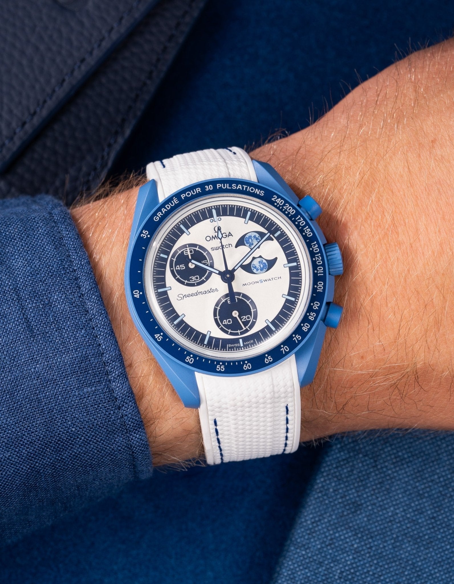 MoonSwatch Mission to the Super Blue Moon Phase (Rubber Strap)