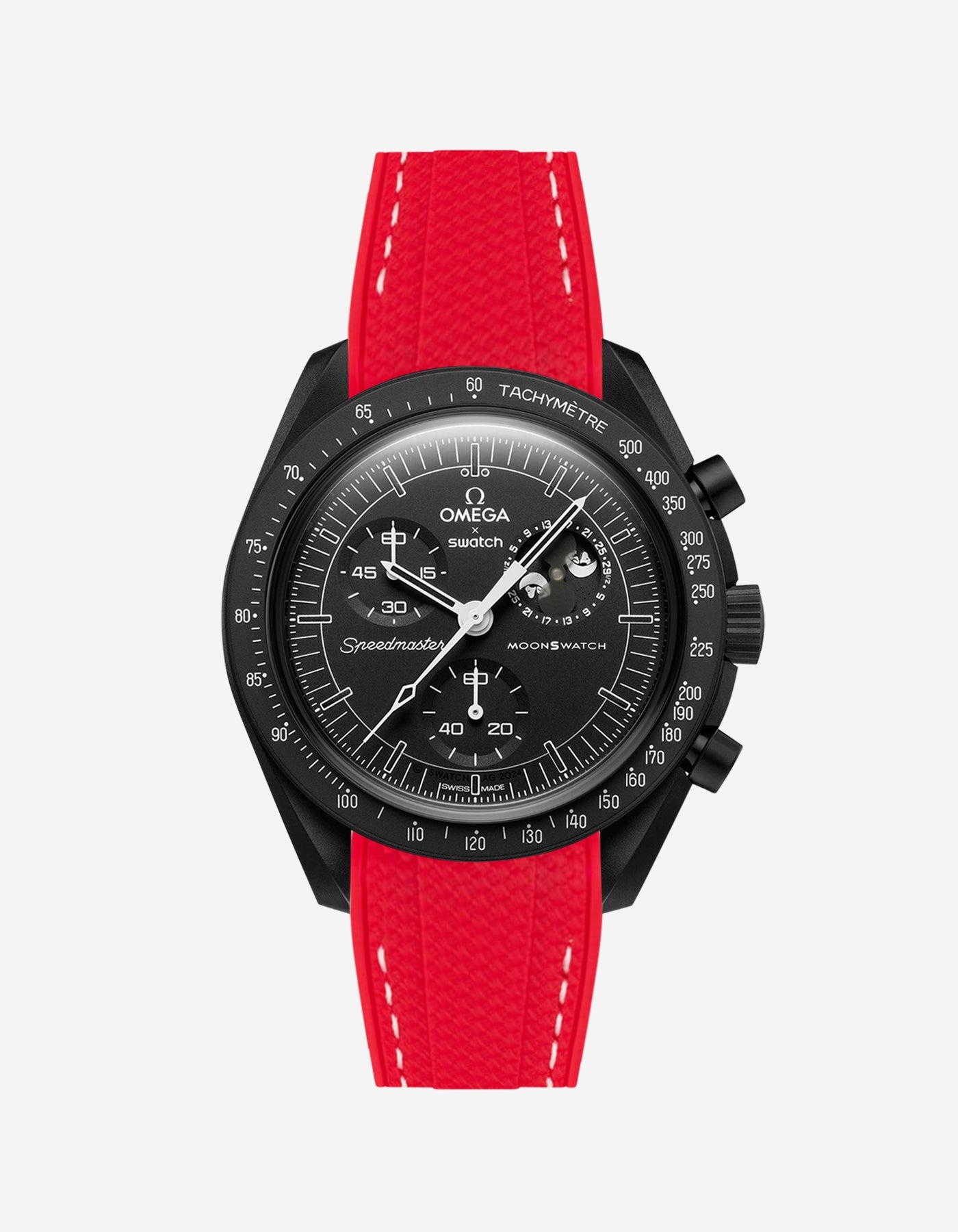 MoonSwatch Mission for The Moonphase - New Moon (Rubber Strap)
