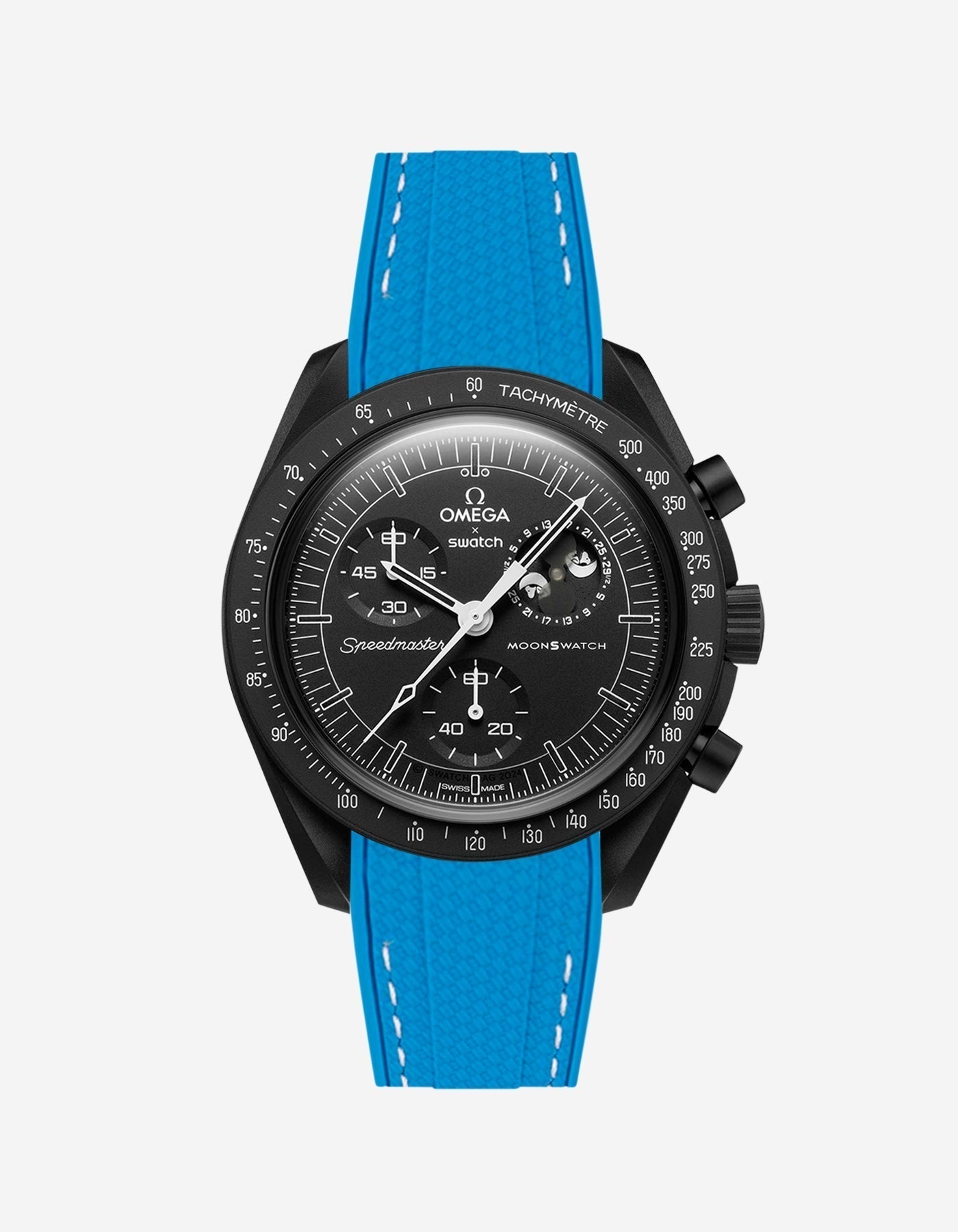 MoonSwatch Mission for The Moonphase - New Moon (Rubber Strap)
