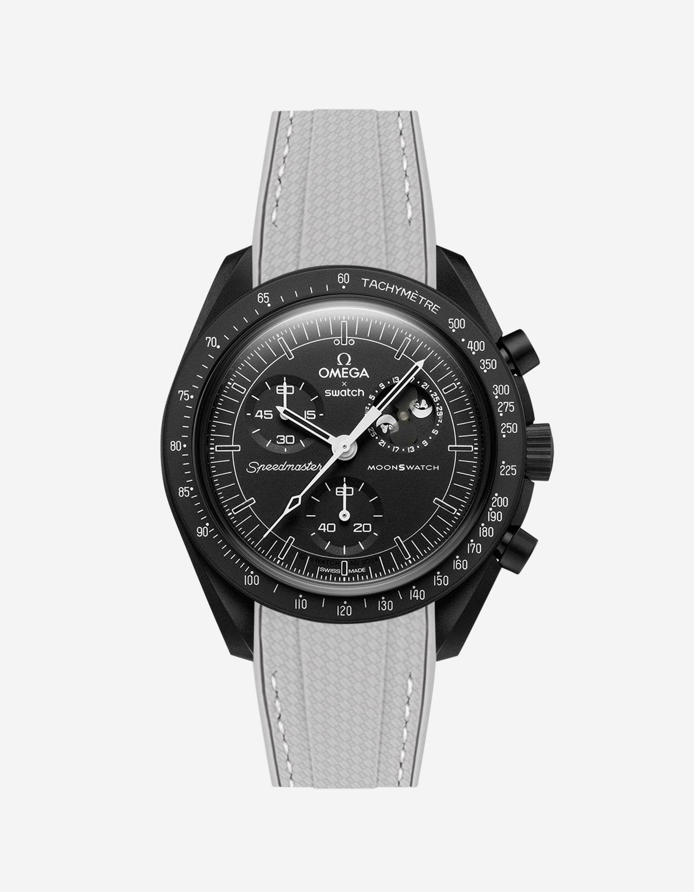 MoonSwatch Mission for The Moonphase - New Moon (Rubber Strap)