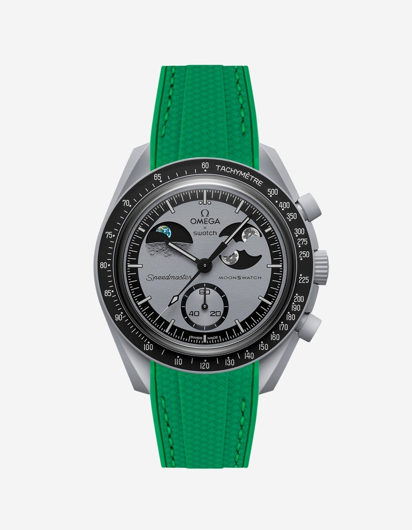 MoonSwatch Mission To EarthPhase Watch (Rubber Strap)