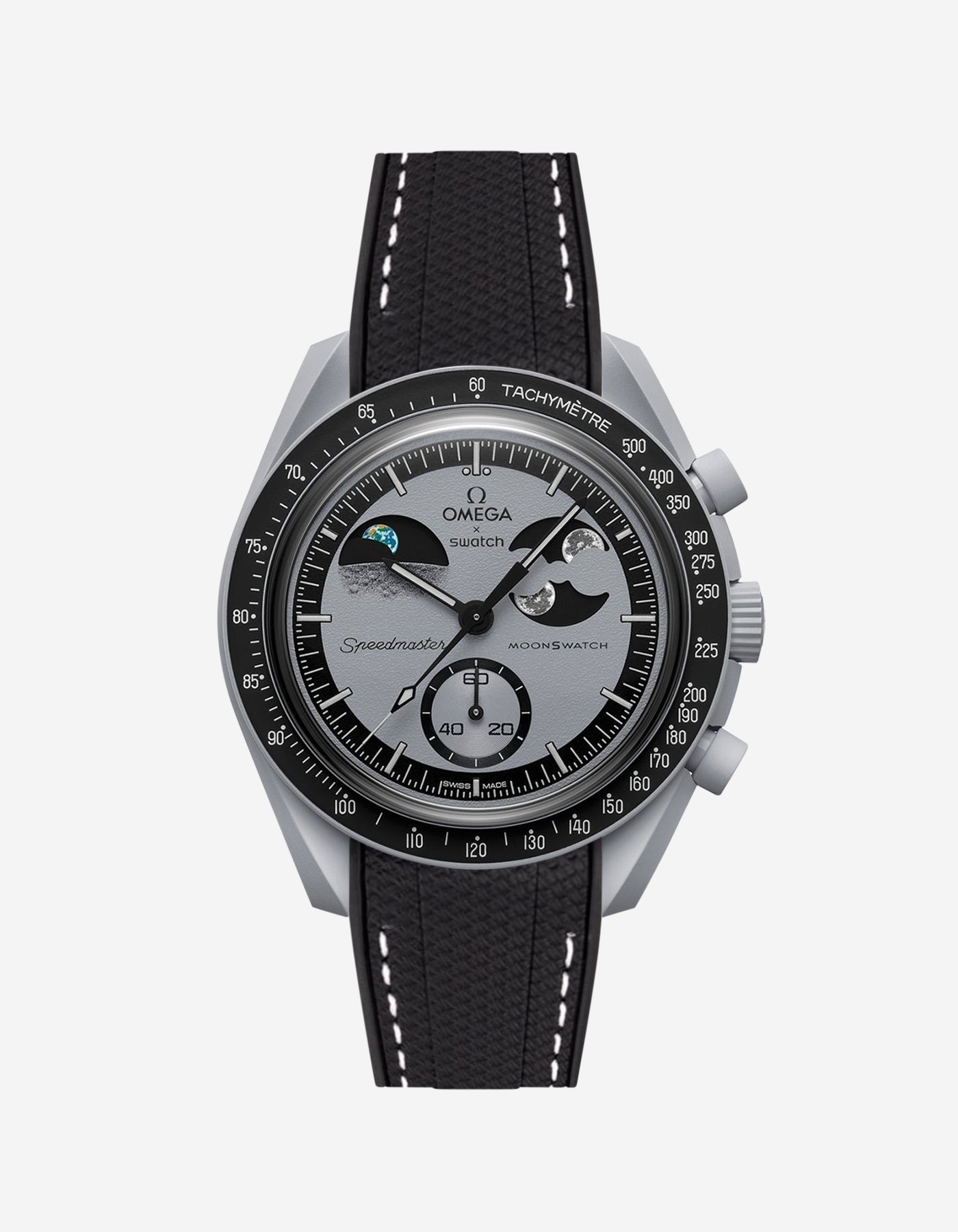 MoonSwatch Mission To EarthPhase Watch (Rubber Strap)