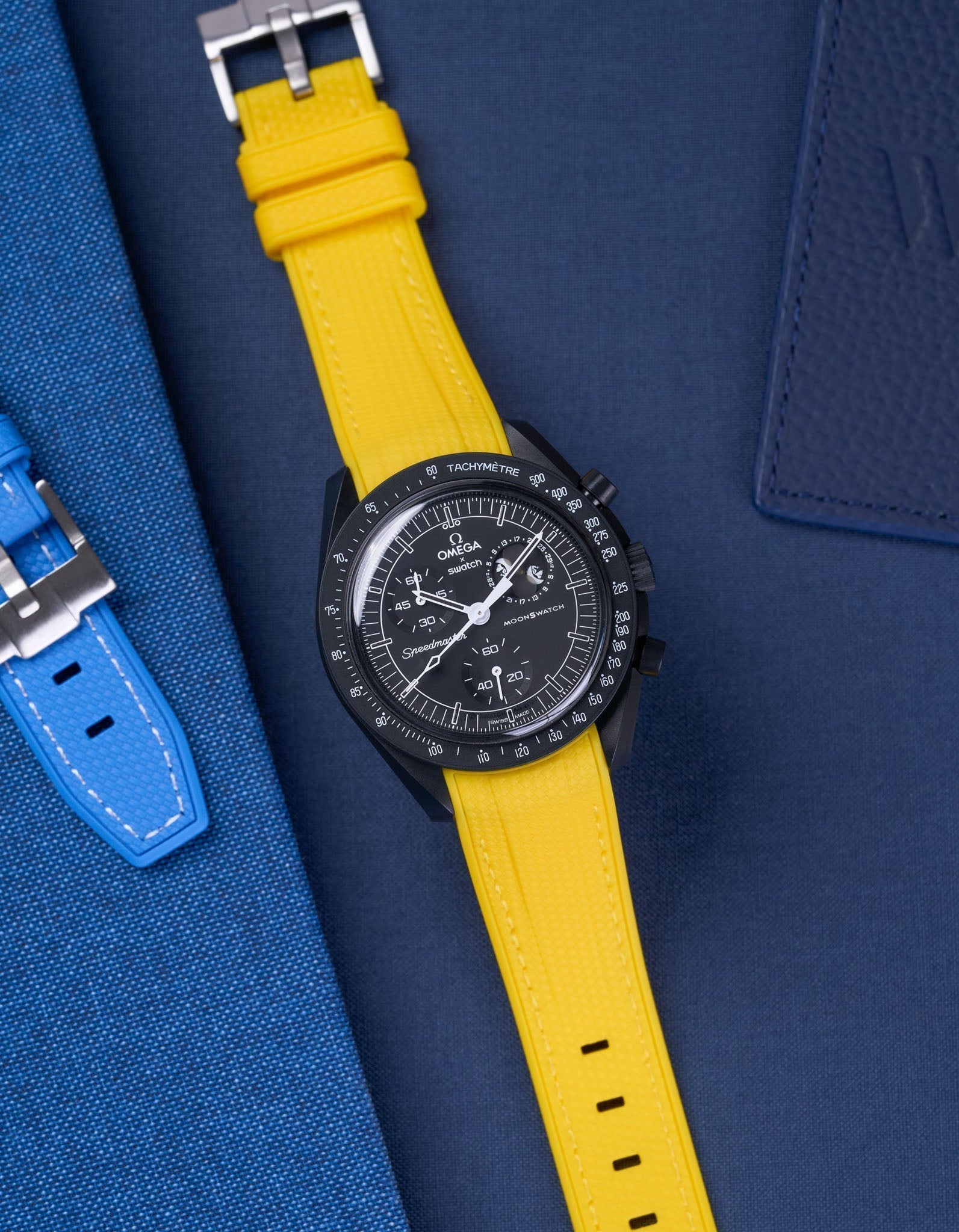 MoonSwatch Mission for The Moonphase - New Moon (Rubber Strap)