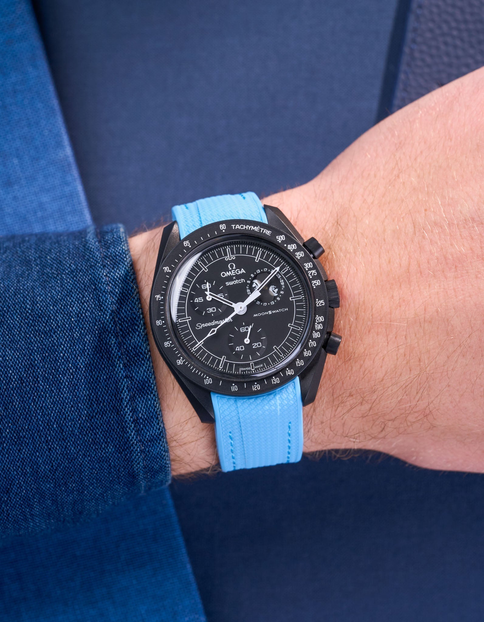 MoonSwatch Mission for The Moonphase - New Moon (Rubber Strap)