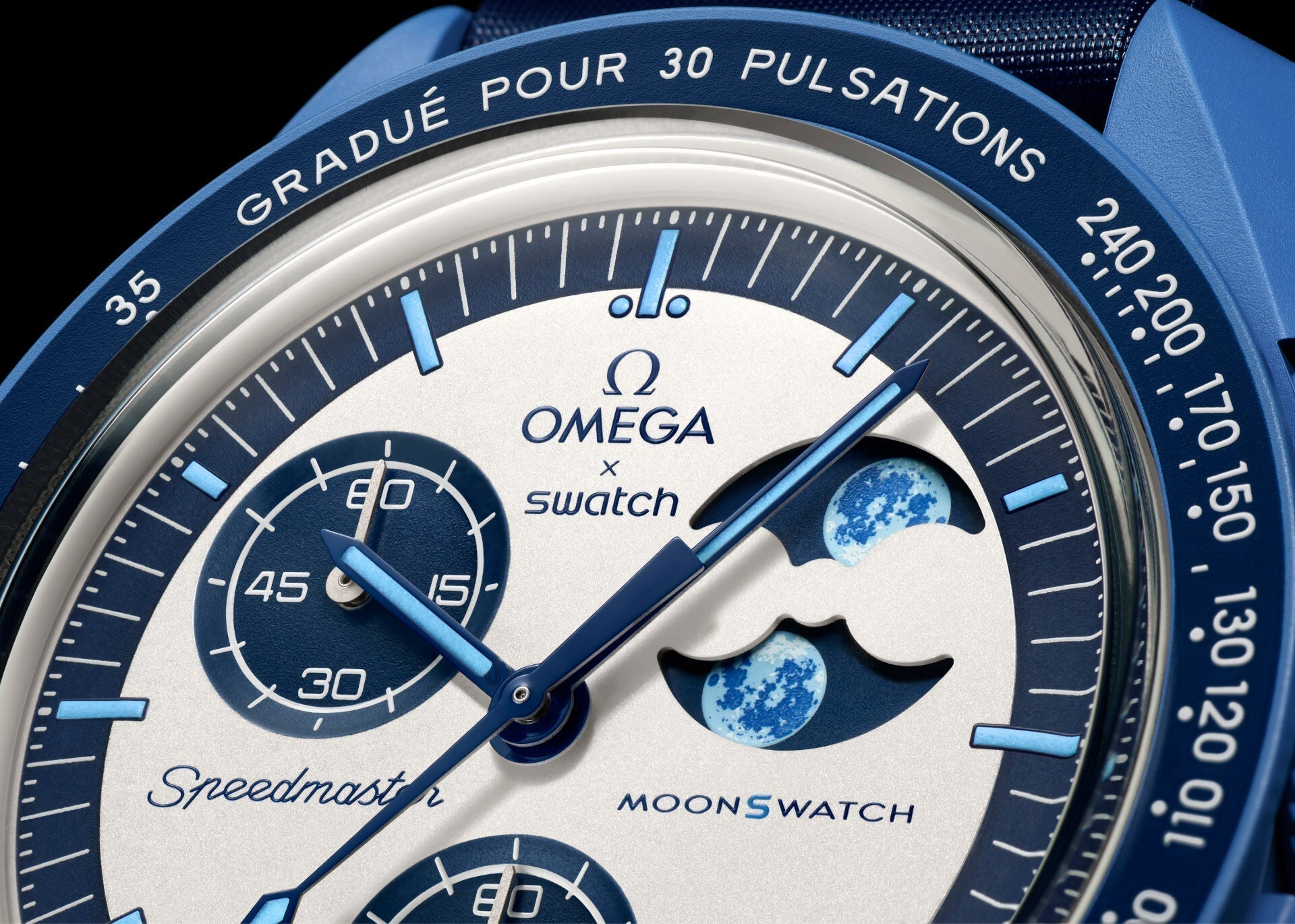 Mission for TO THE SUPER BLUE MOONPHASE - VELCRO© Bracelet.