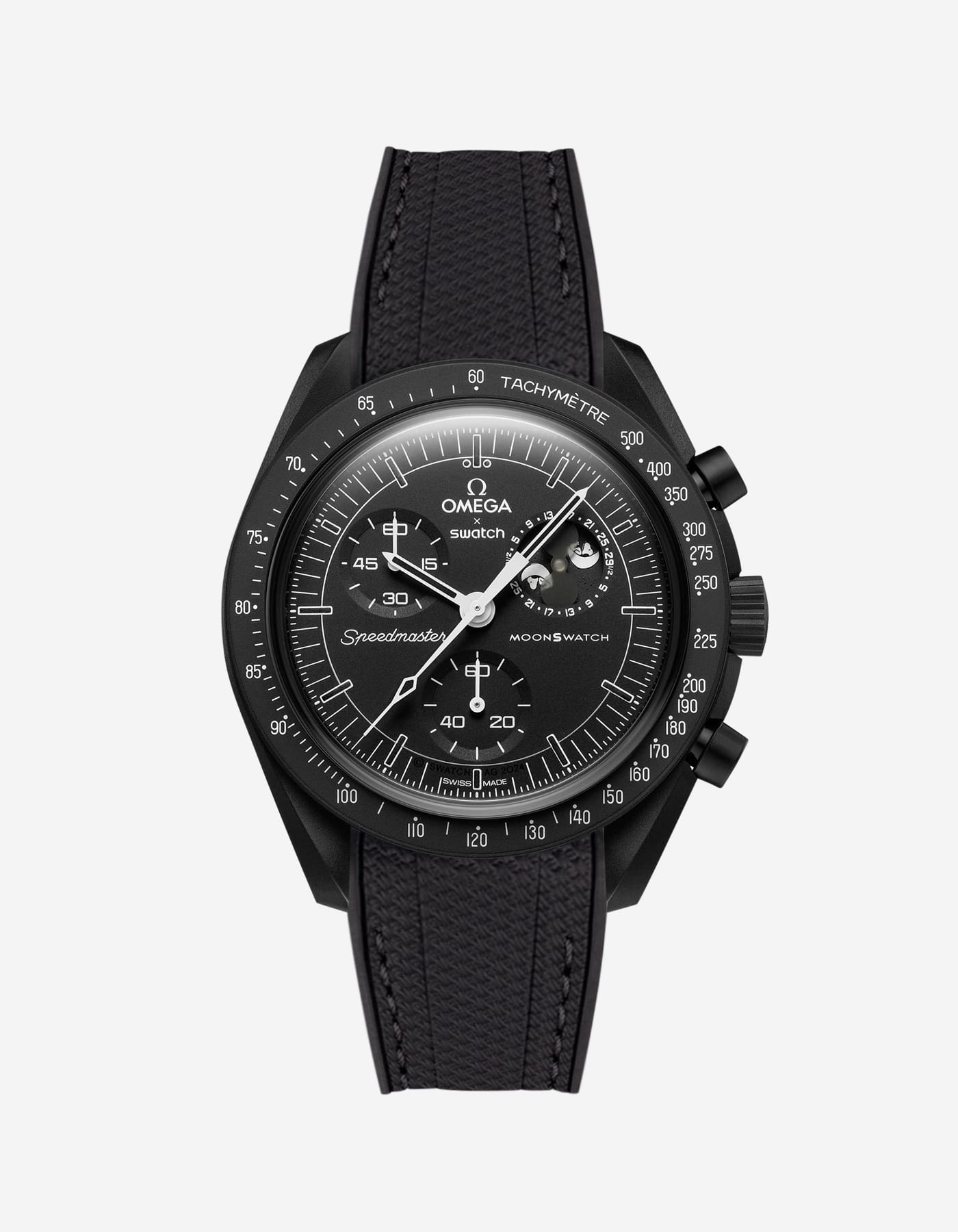 MoonSwatch Mission for The Moonphase - New Moon (Rubber Strap)