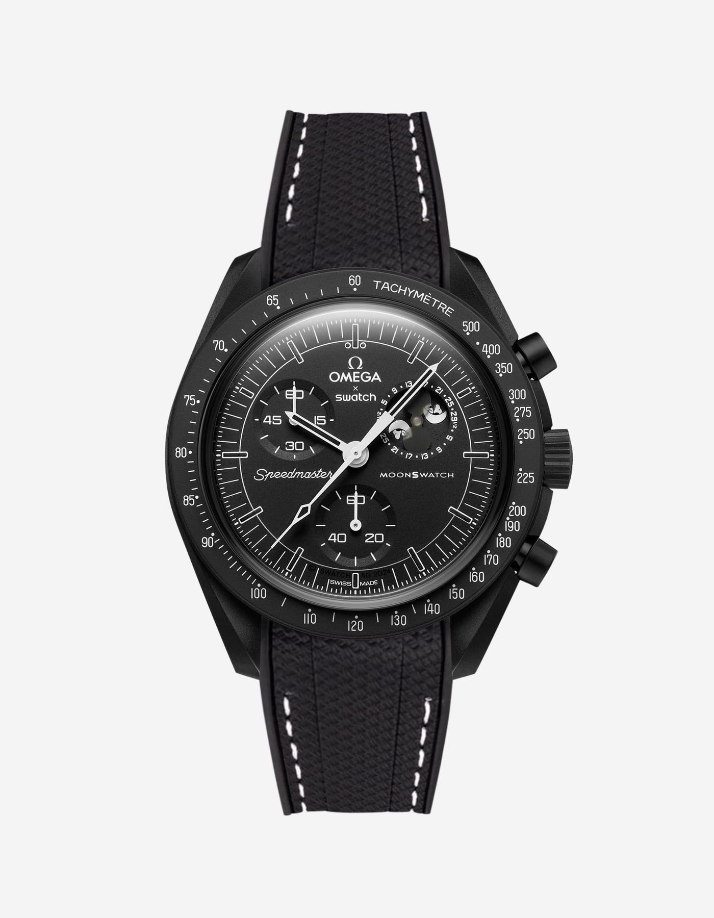 MoonSwatch Mission for The Moonphase - New Moon (Rubber Strap)