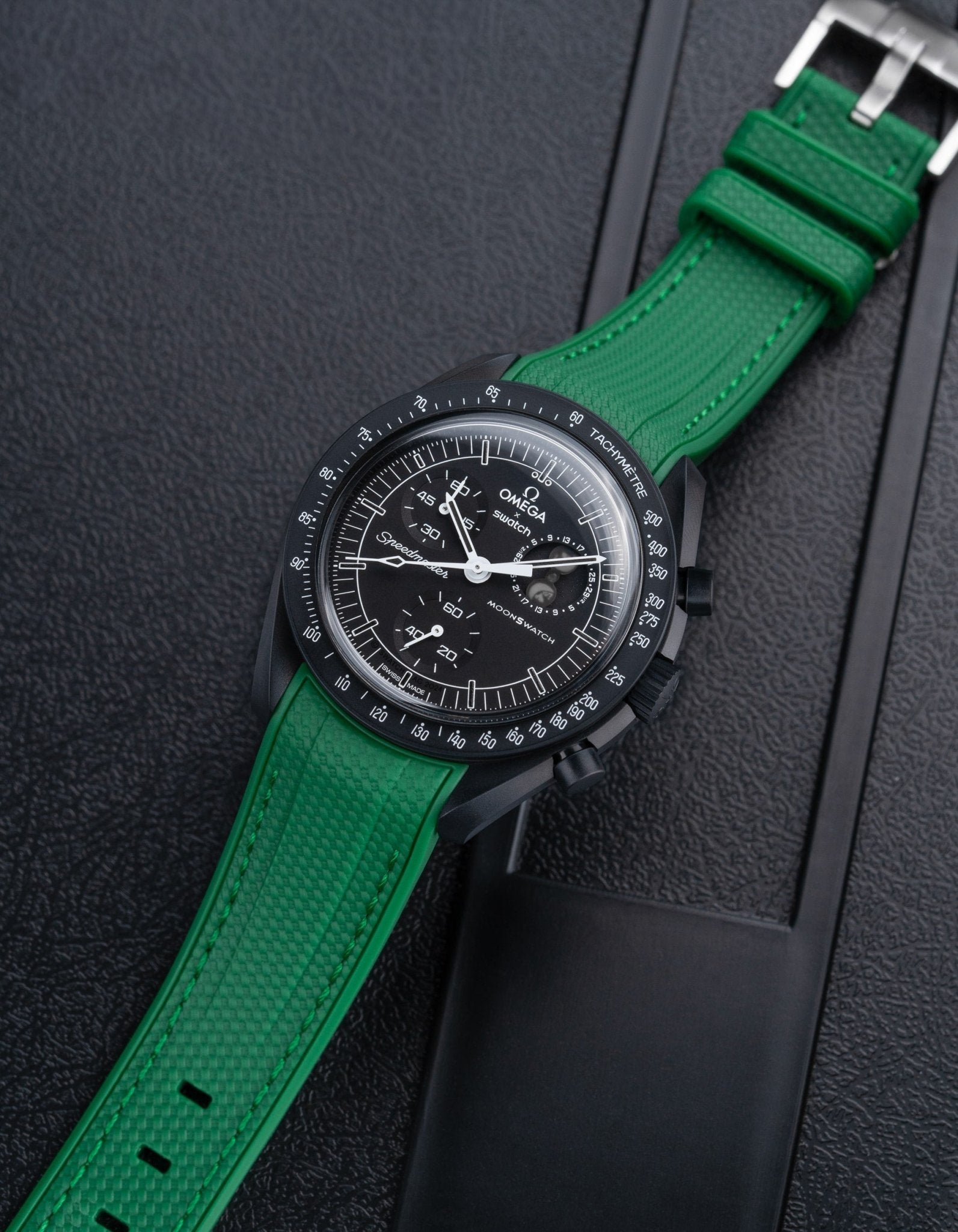 MoonSwatch Mission for The Moonphase - New Moon (Rubber Strap)