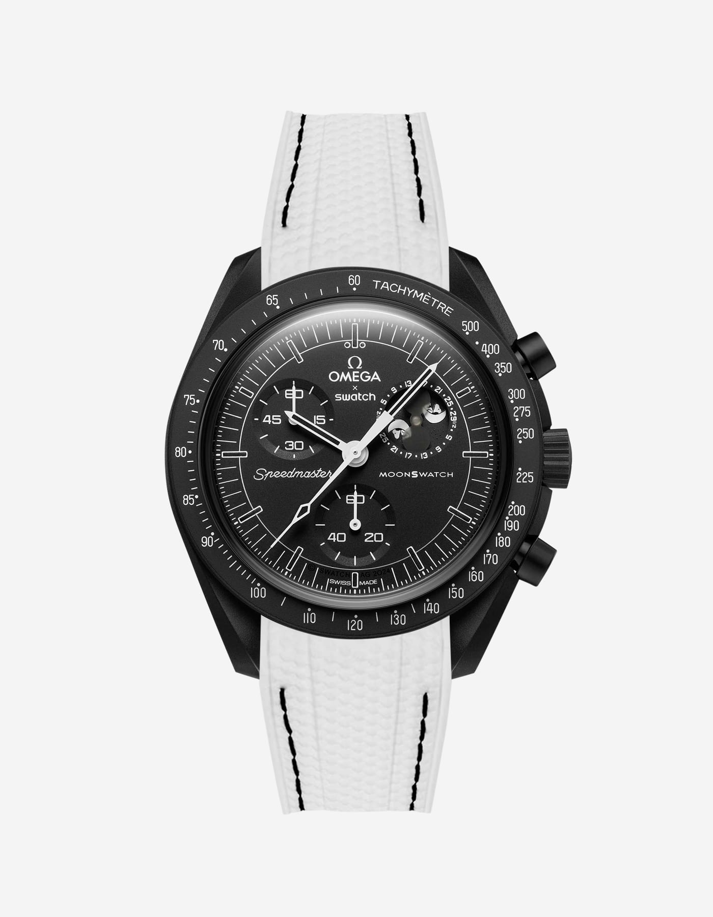 MoonSwatch Mission for The Moonphase - New Moon (Rubber Strap)