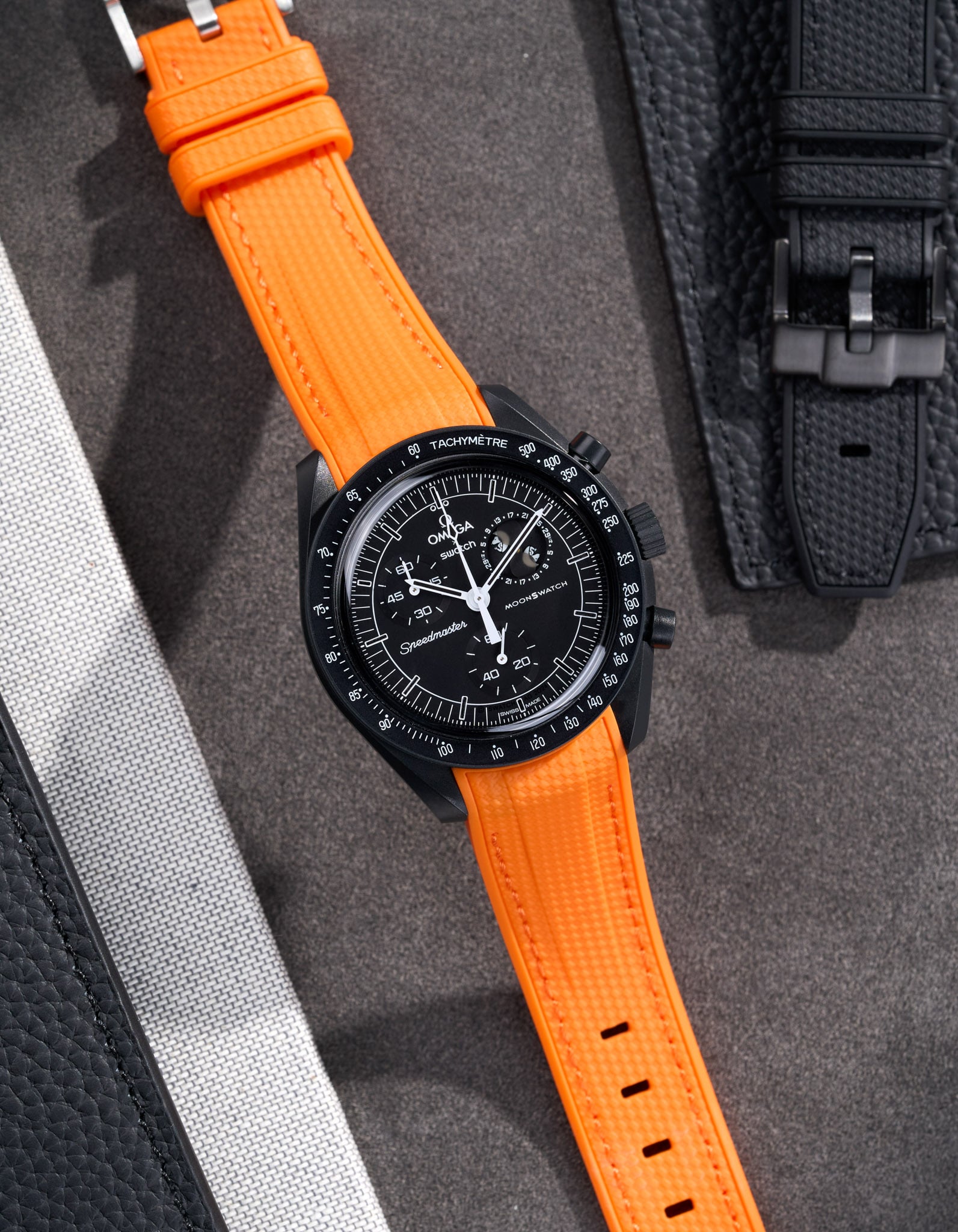 MoonSwatch Mission for The Moonphase - New Moon (Rubber Strap)