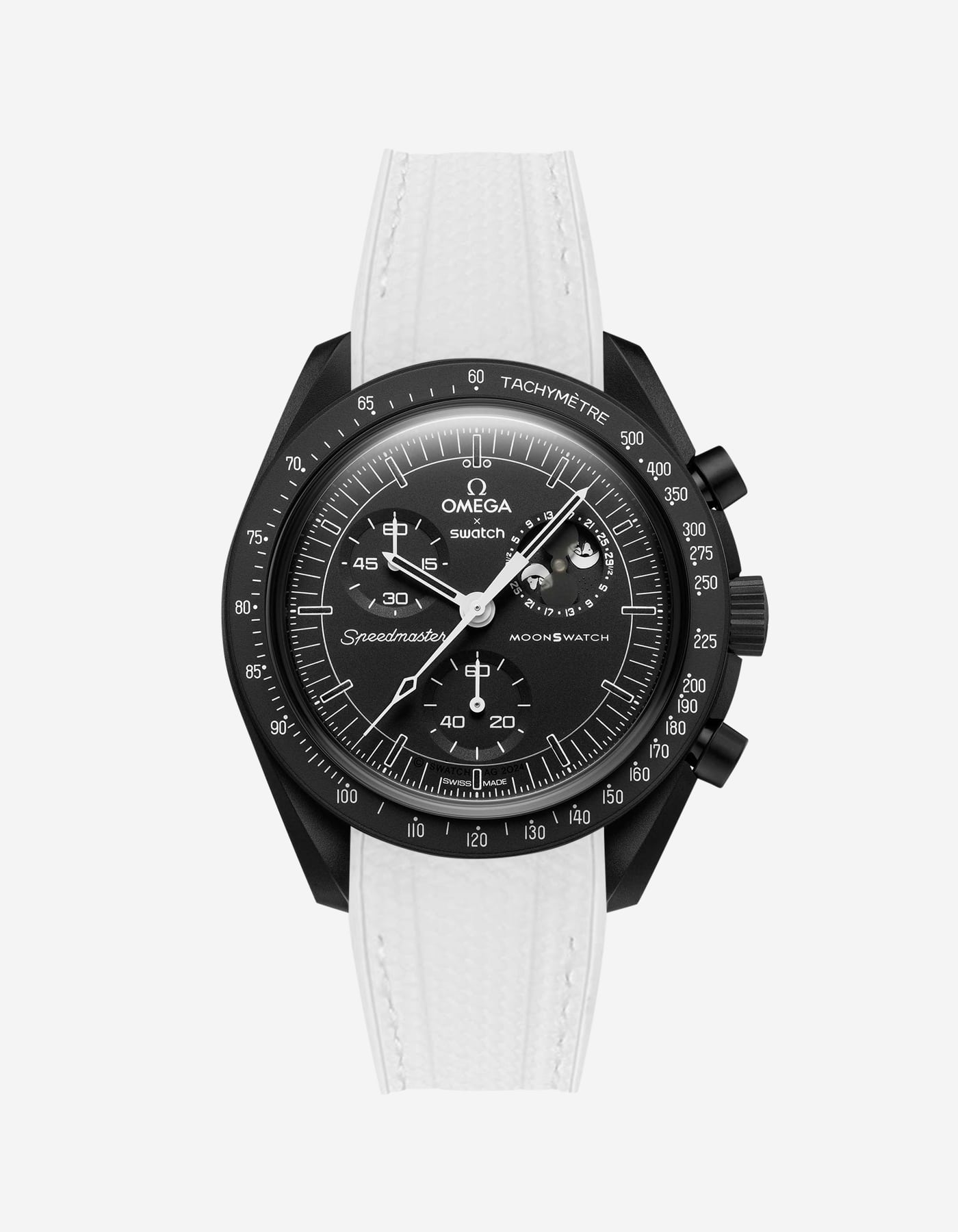 MoonSwatch Mission for The Moonphase - New Moon (Rubber Strap)