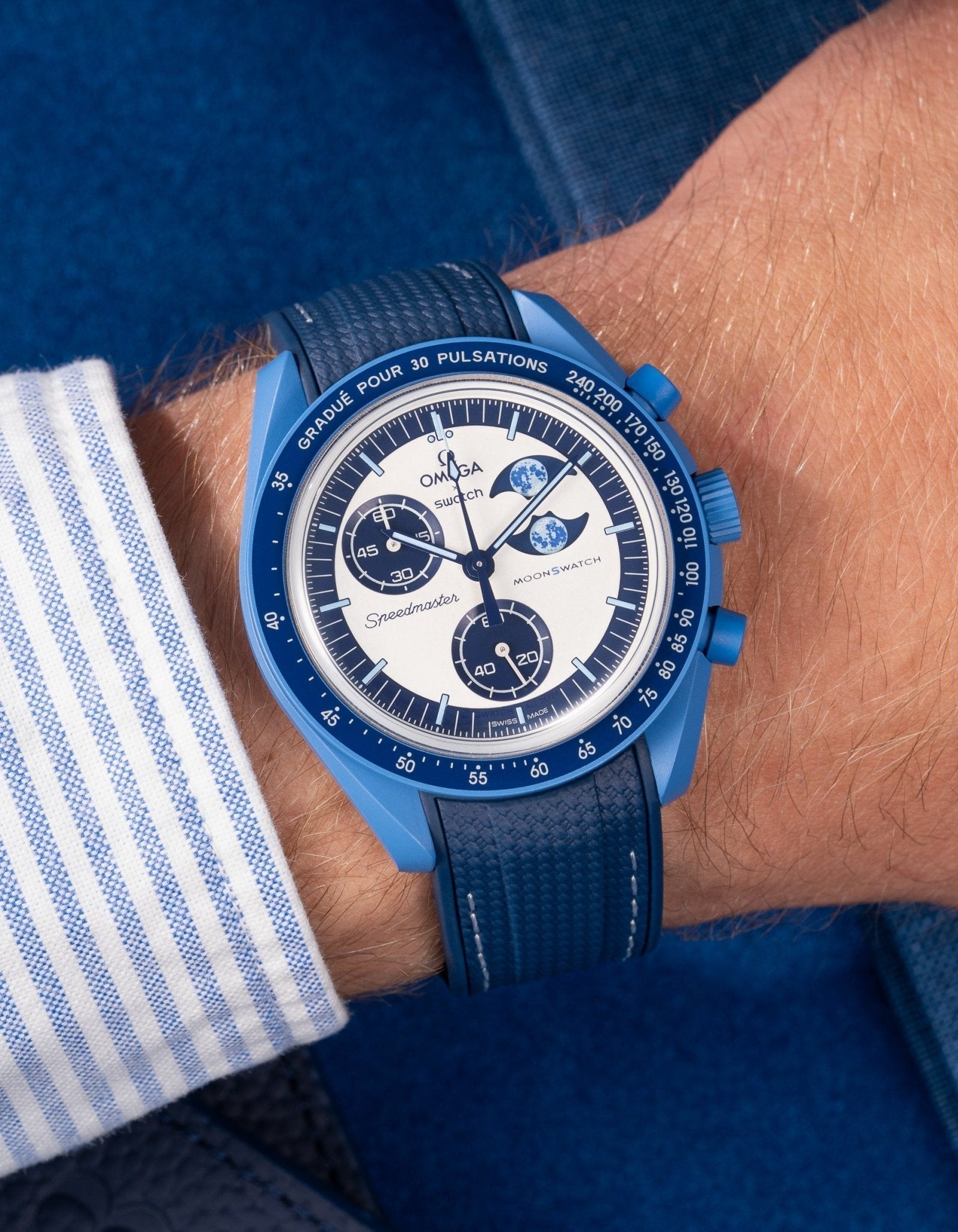 MoonSwatch Mission to the Super Blue Moon Phase (Rubber Strap)